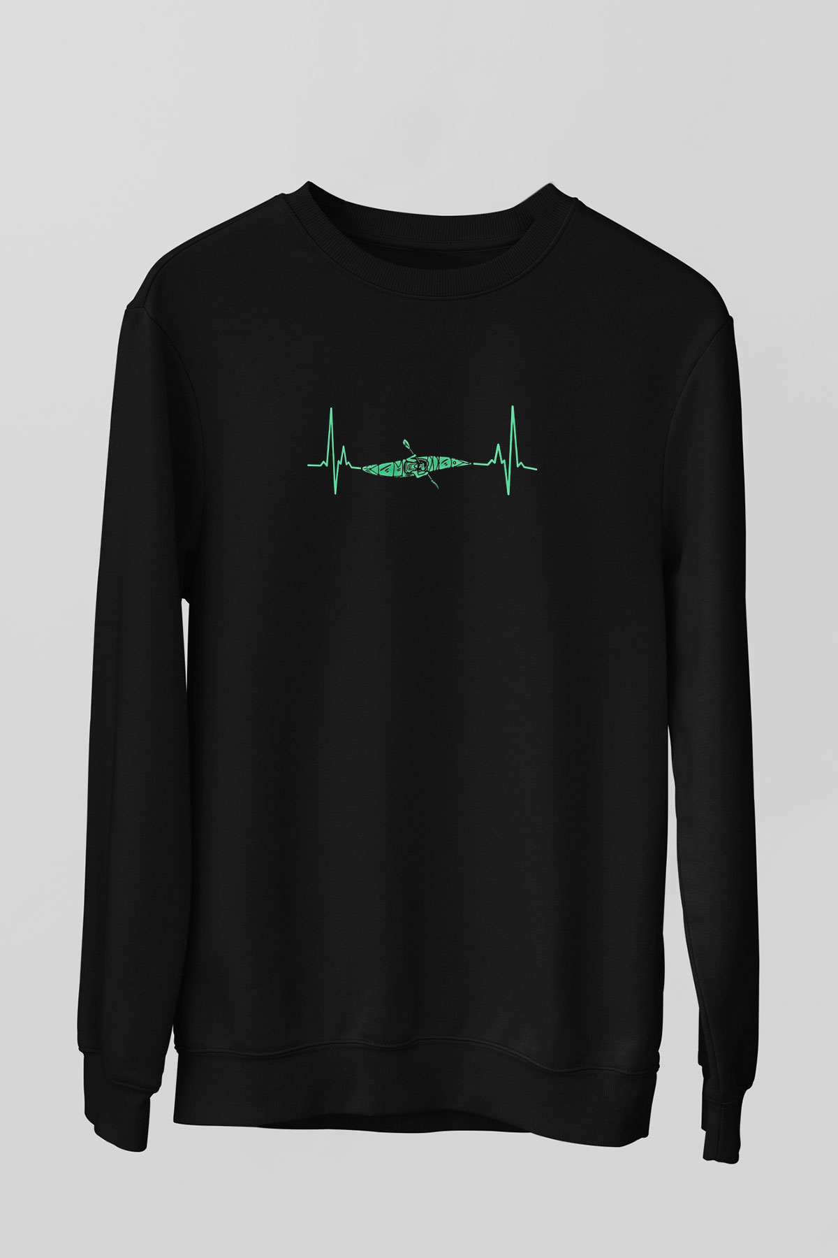 Kano Baskılı Unisex Siyah Sweatshirt
