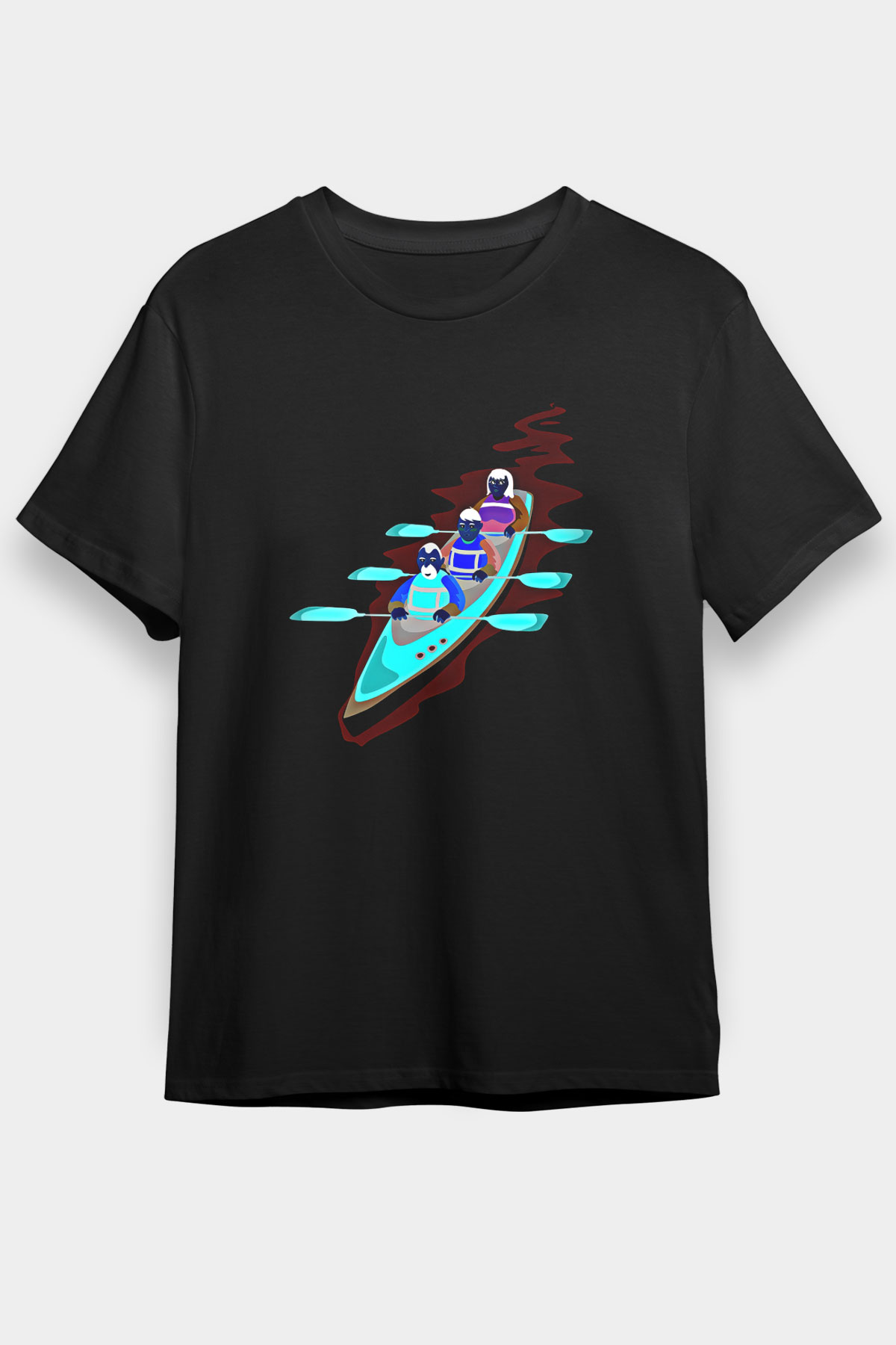Kano Baskılı Unisex Siyah Tişört - Tshirt