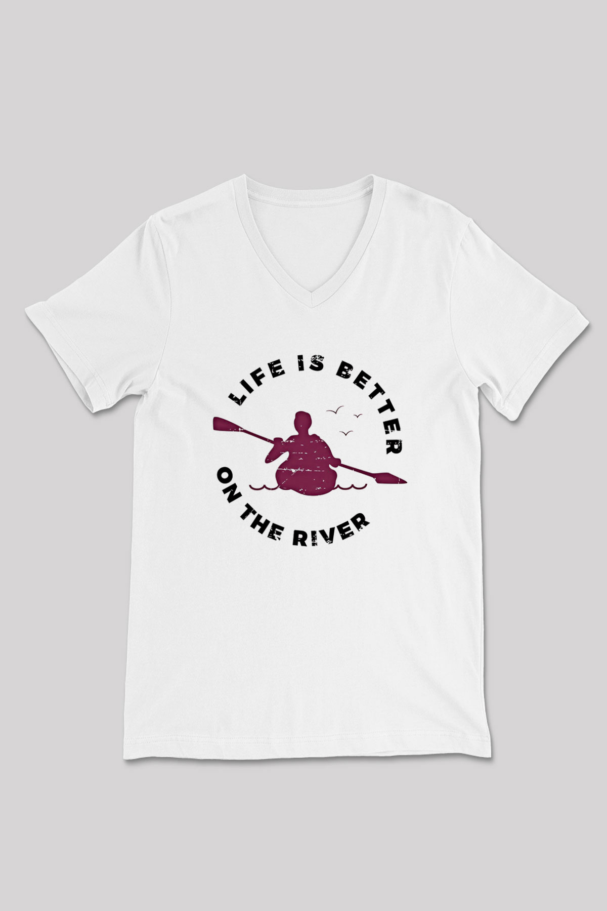 Kano Baskılı Unisex V Yaka Tişört - Tshirt