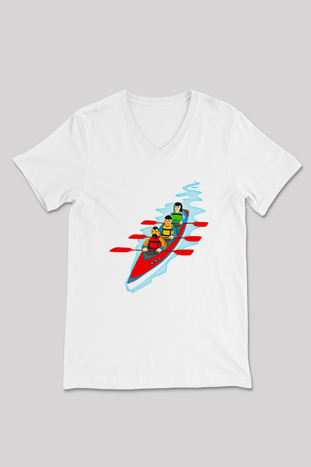 Kano Baskılı Unisex V Yaka Tişört - Tshirt