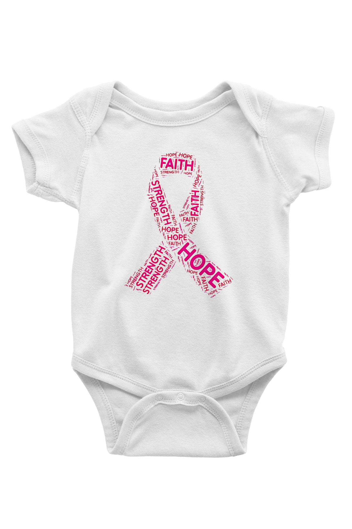 Kanser Günü Baskılı Beyaz Unisex Bebek Body - Zıbın