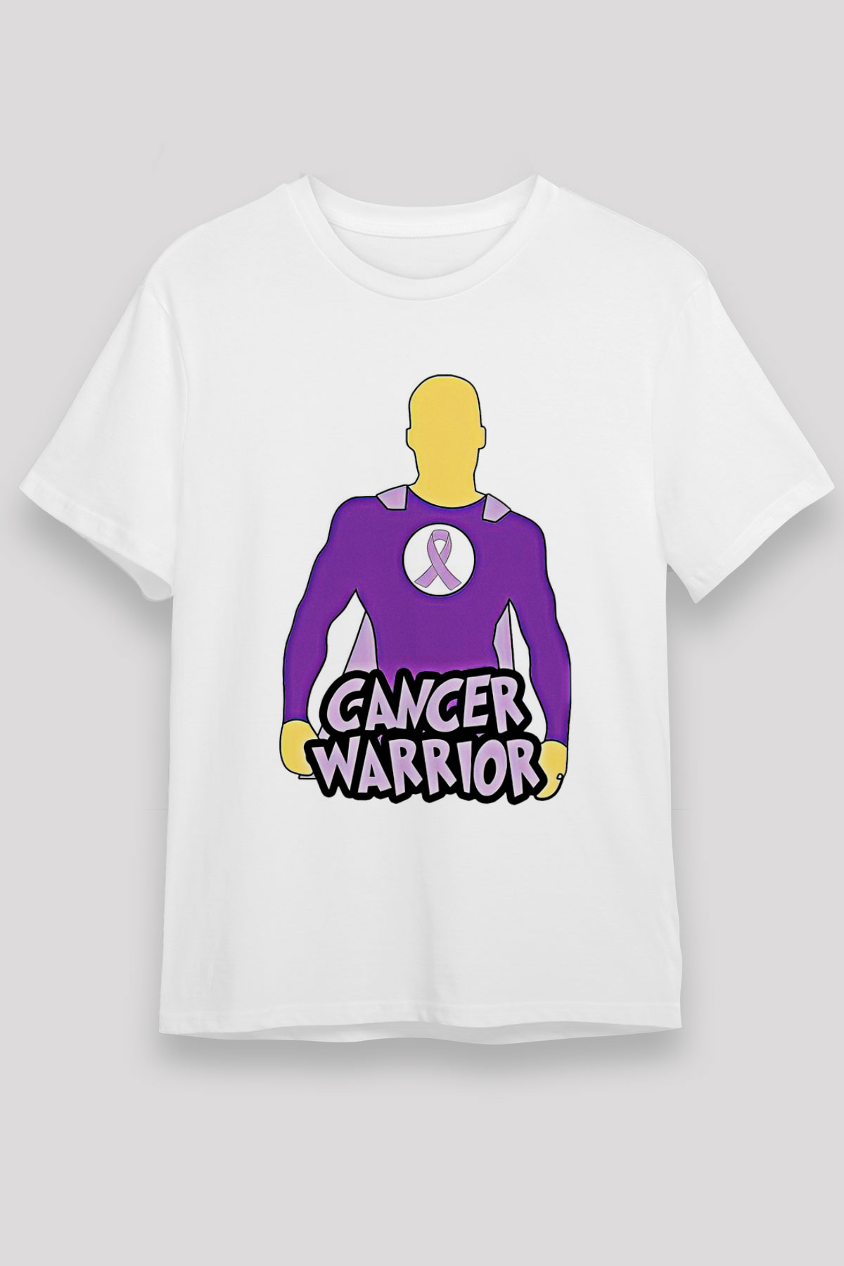 Kanser Günü Baskılı Unisex Beyaz Tişört - Tshirt