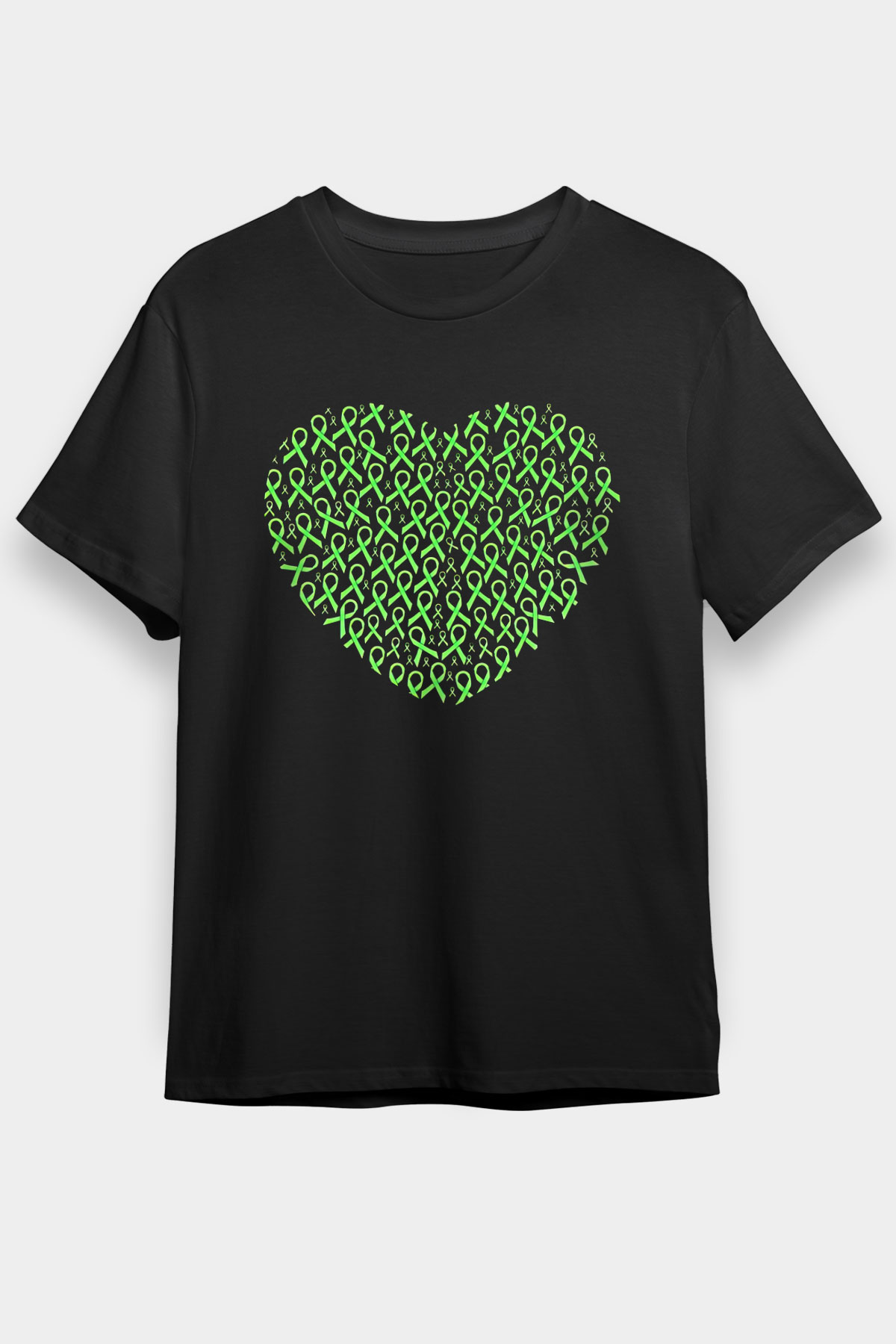 Kanser Günü Baskılı Unisex Siyah Tişört - Tshirt