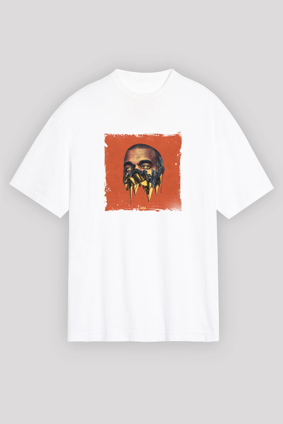Kanye West Baskılı Unisex Beyaz Tişört