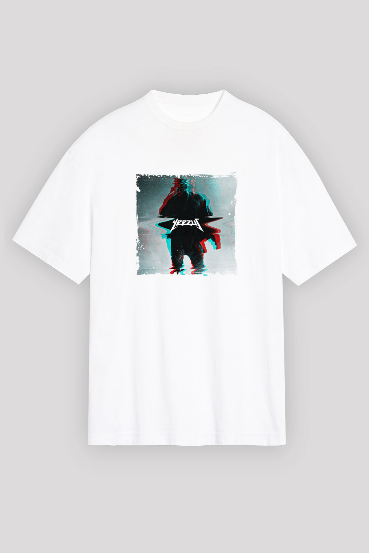 Kanye West Baskılı Unisex Beyaz Tişört