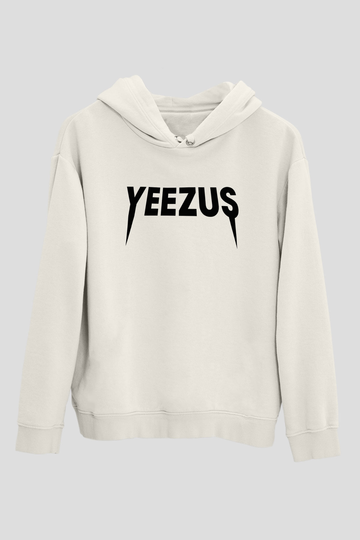 Kanye West Beyaz Unisex Kapşonlu Sweatshirt