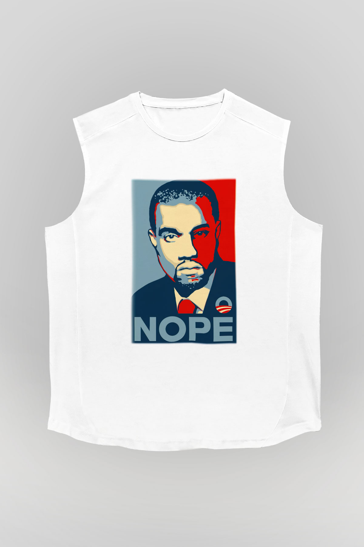 Kanye West Beyaz Unisex Kolsuz Tişört