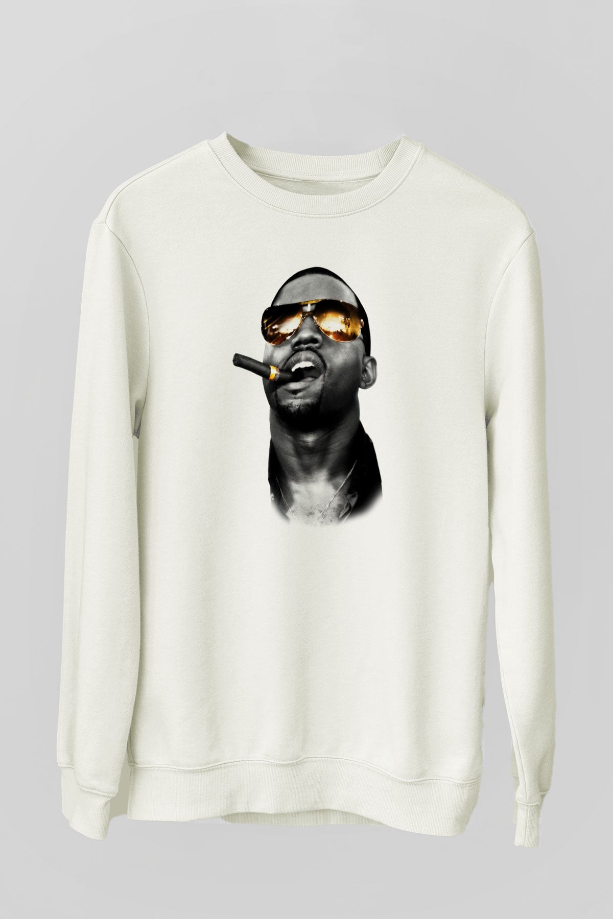Kanye West Beyaz Unisex Sweatshirt