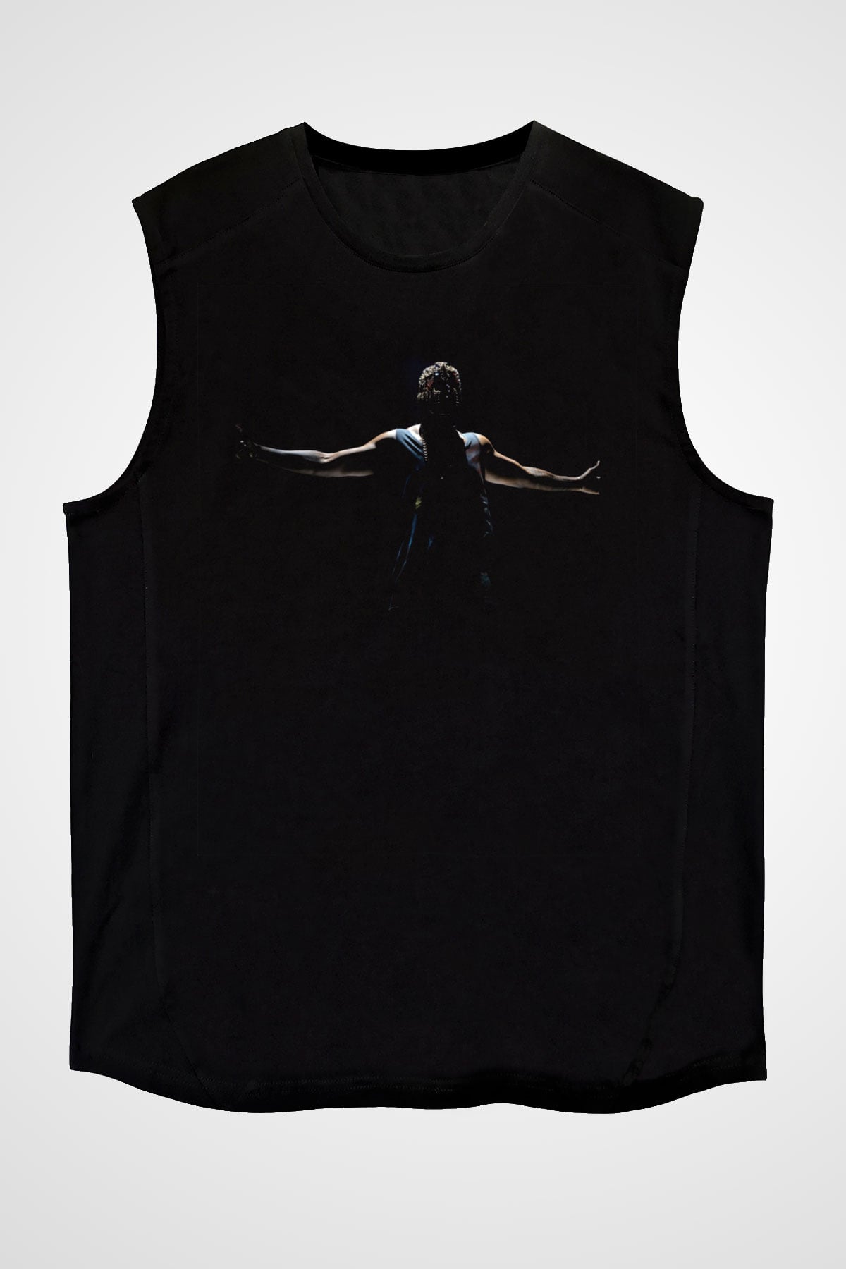 Kanye West Siyah Unisex Kolsuz Tişört