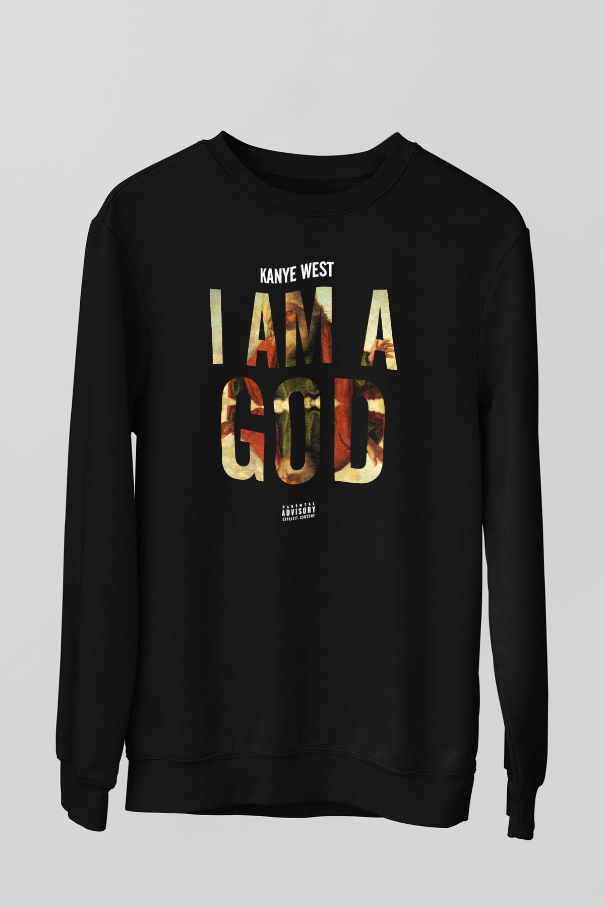 Kanye West Siyah Unisex Sweatshirt