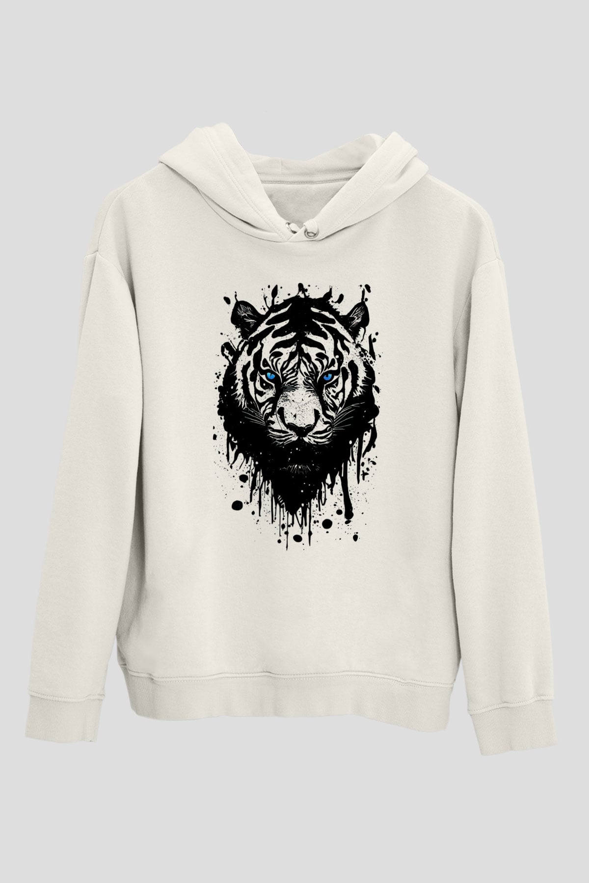 Kaplan Beyaz Unisex Hoodie