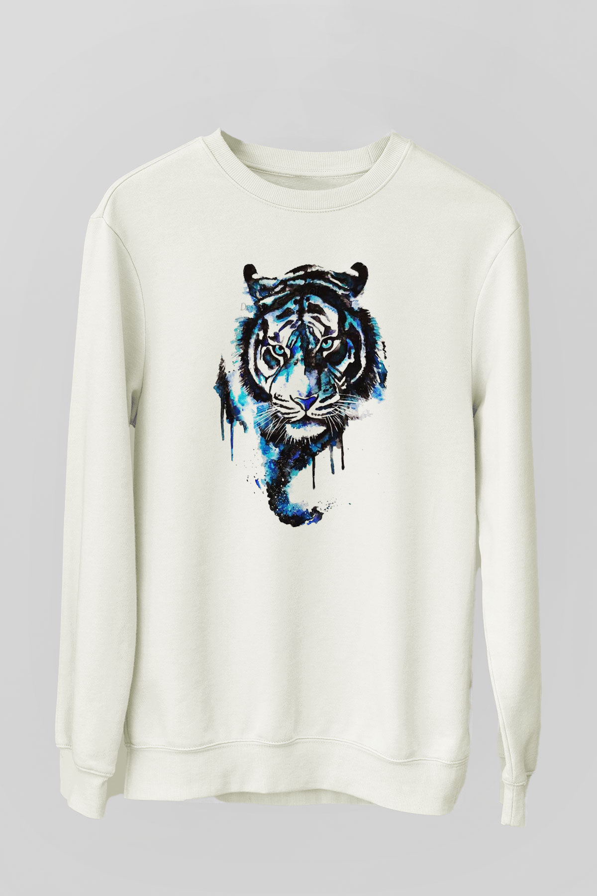 Kaplan Beyaz Unisex Sweatshirt