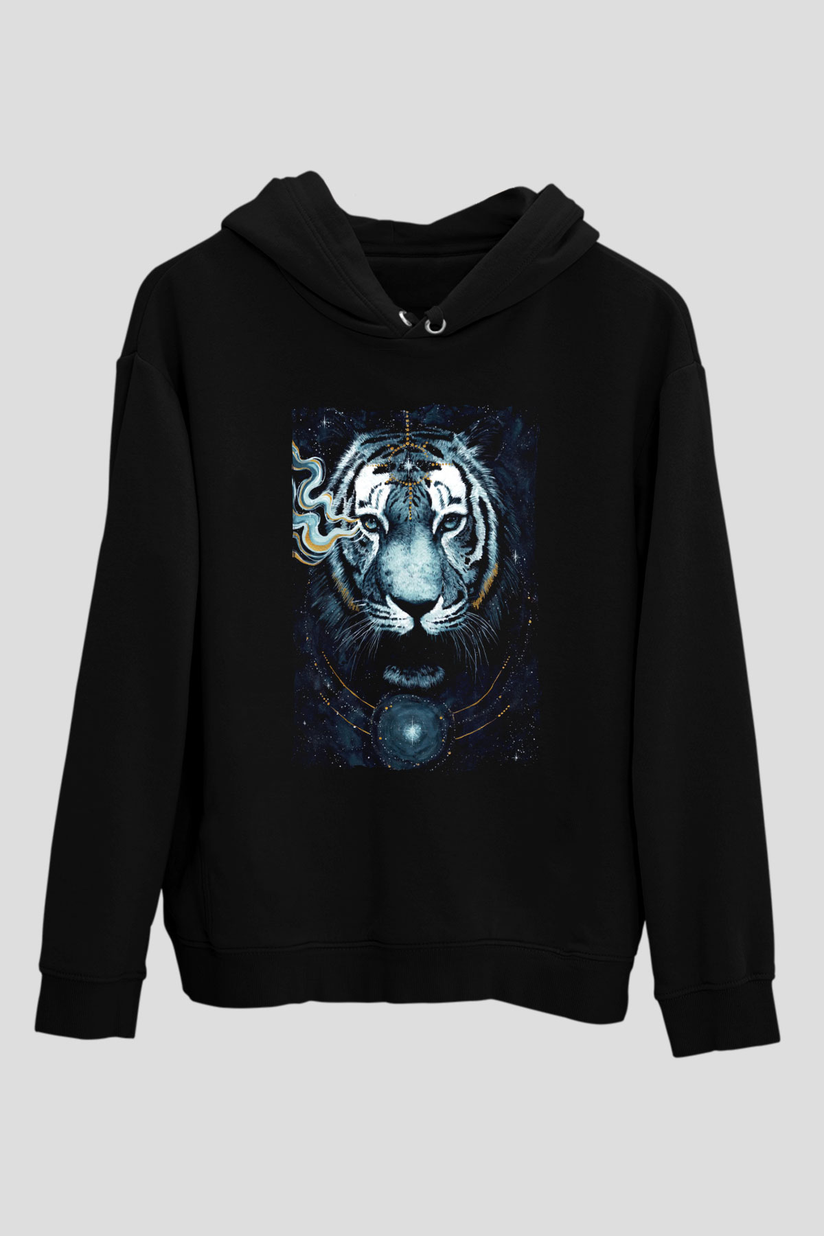 Kaplan Siyah Unisex Hoodie