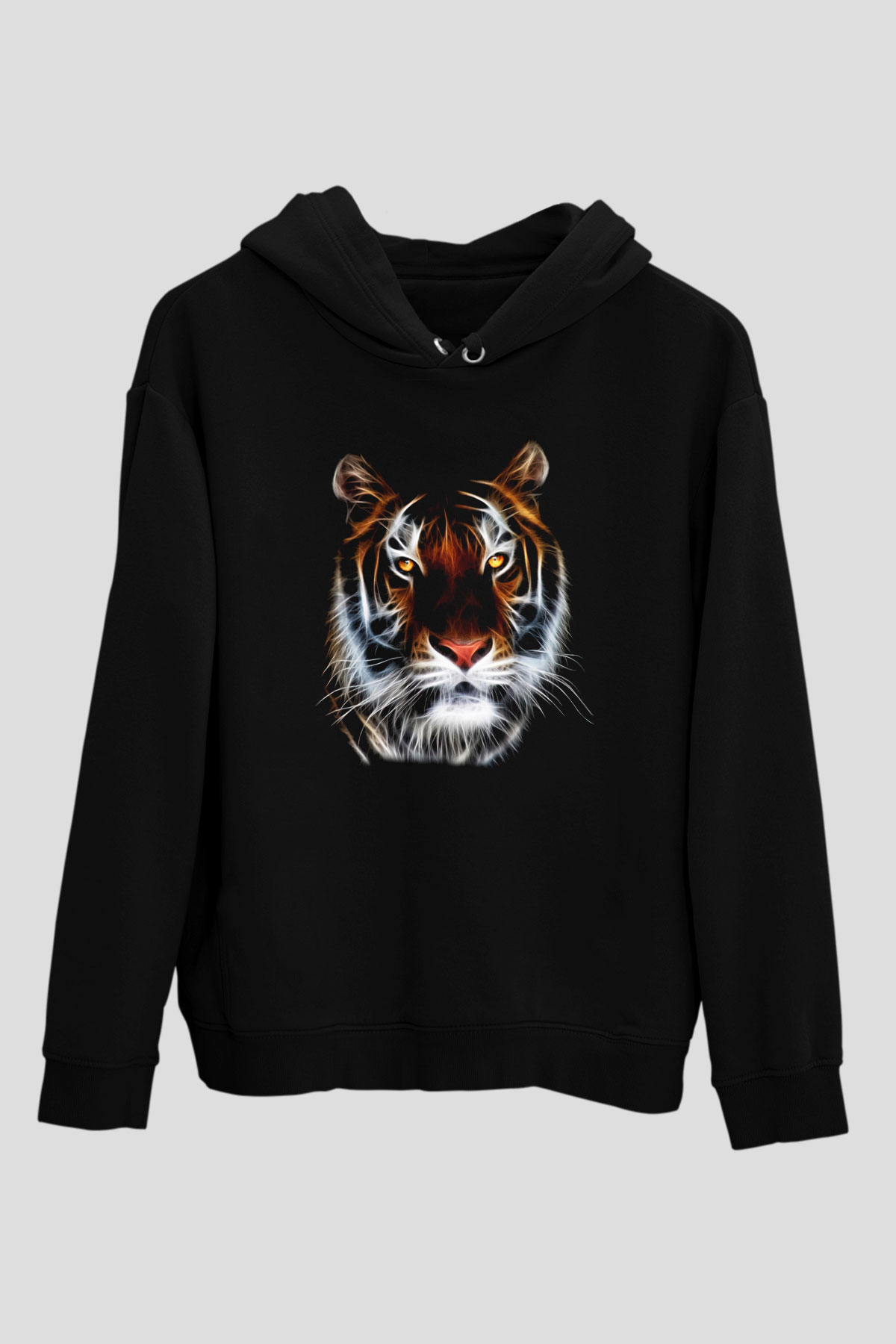 Kaplan Siyah Unisex Hoodie