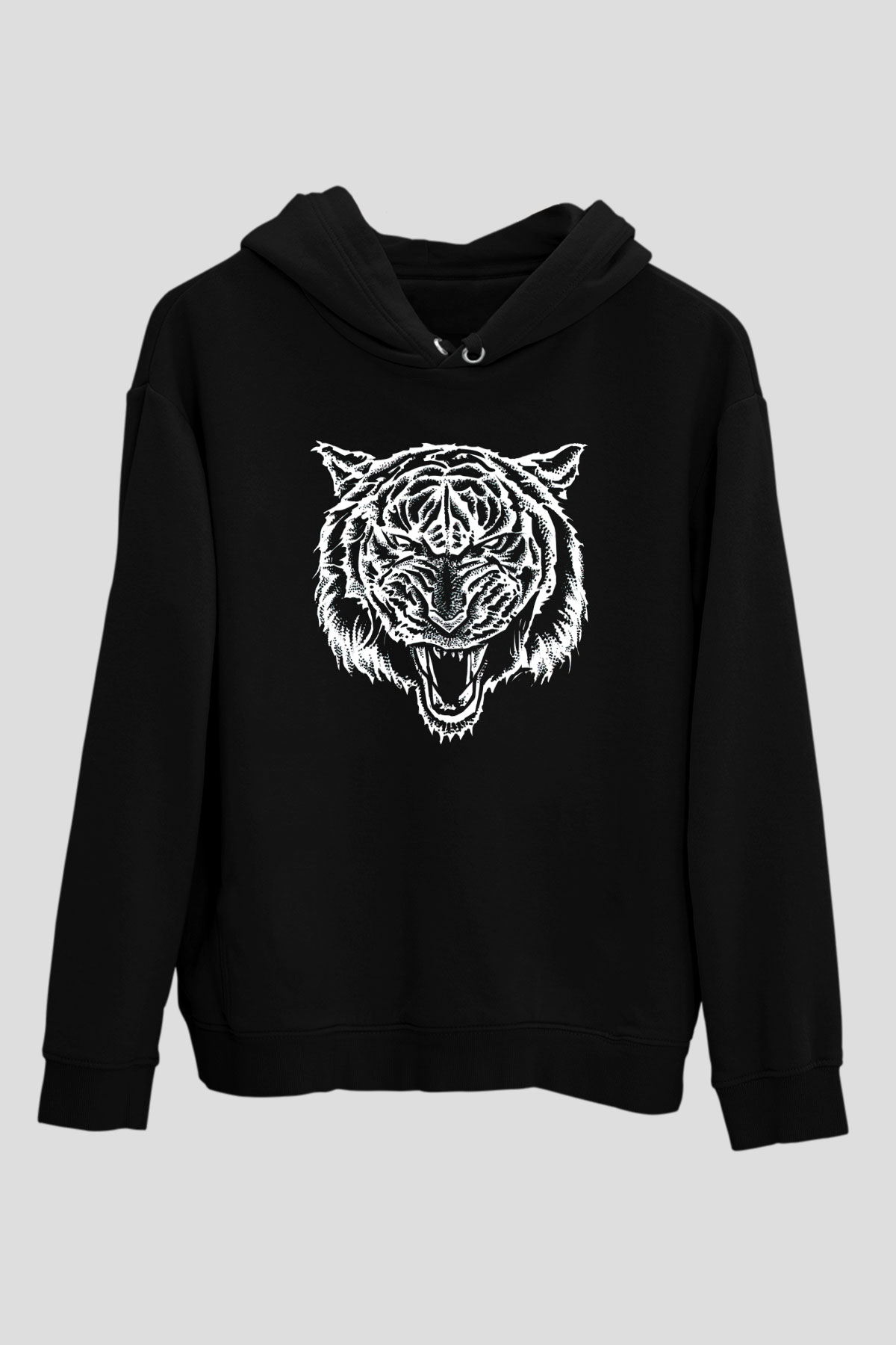 Kaplan Siyah Unisex Hoodie