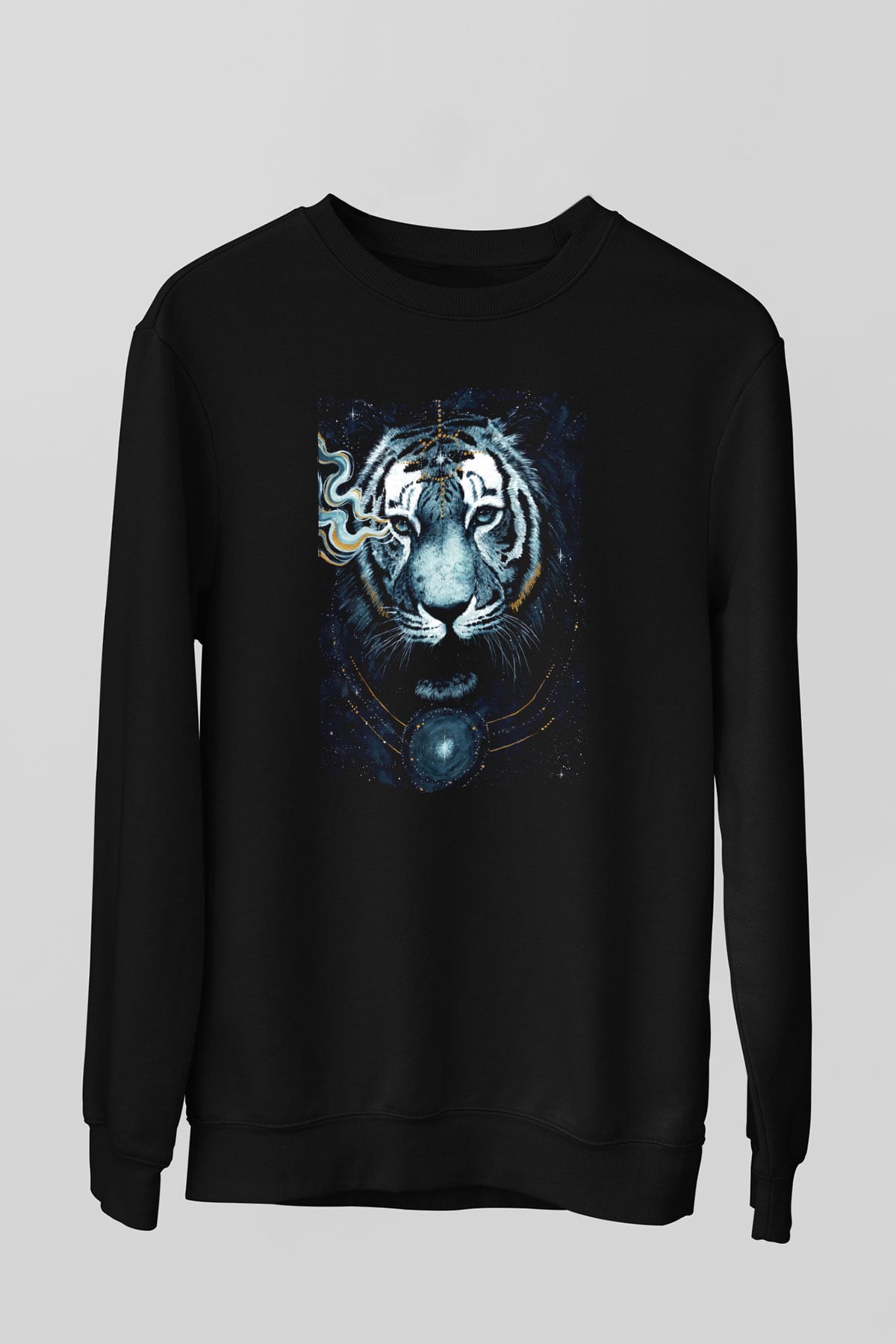 Kaplan Siyah Unisex Sweatshirt