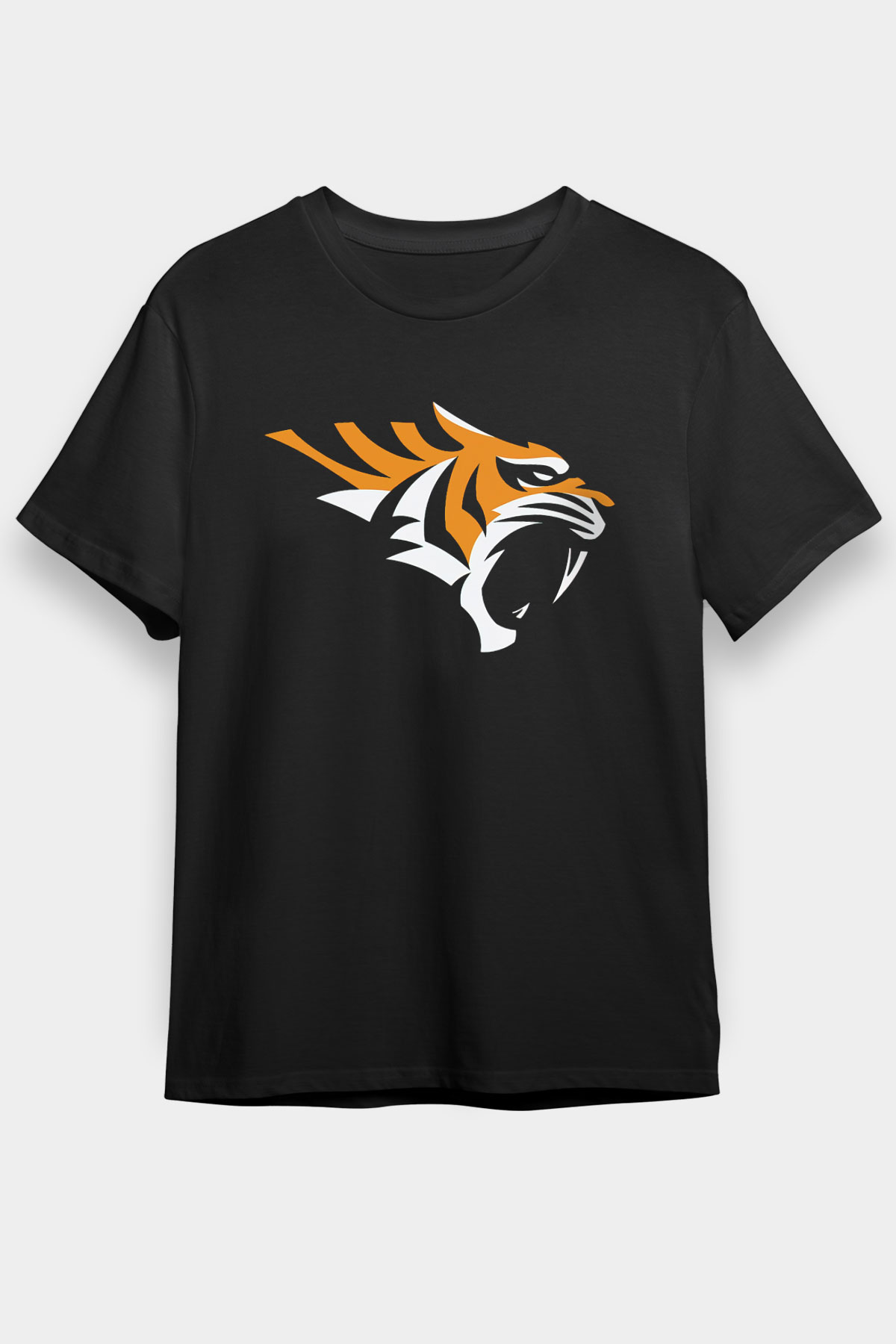 Kaplan Siyah Unisex Tişört T-Shirt - TişörtFabrikası