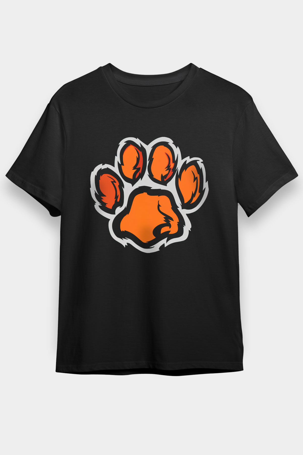 Kaplan Siyah Unisex Tişört T-Shirt - TişörtFabrikası