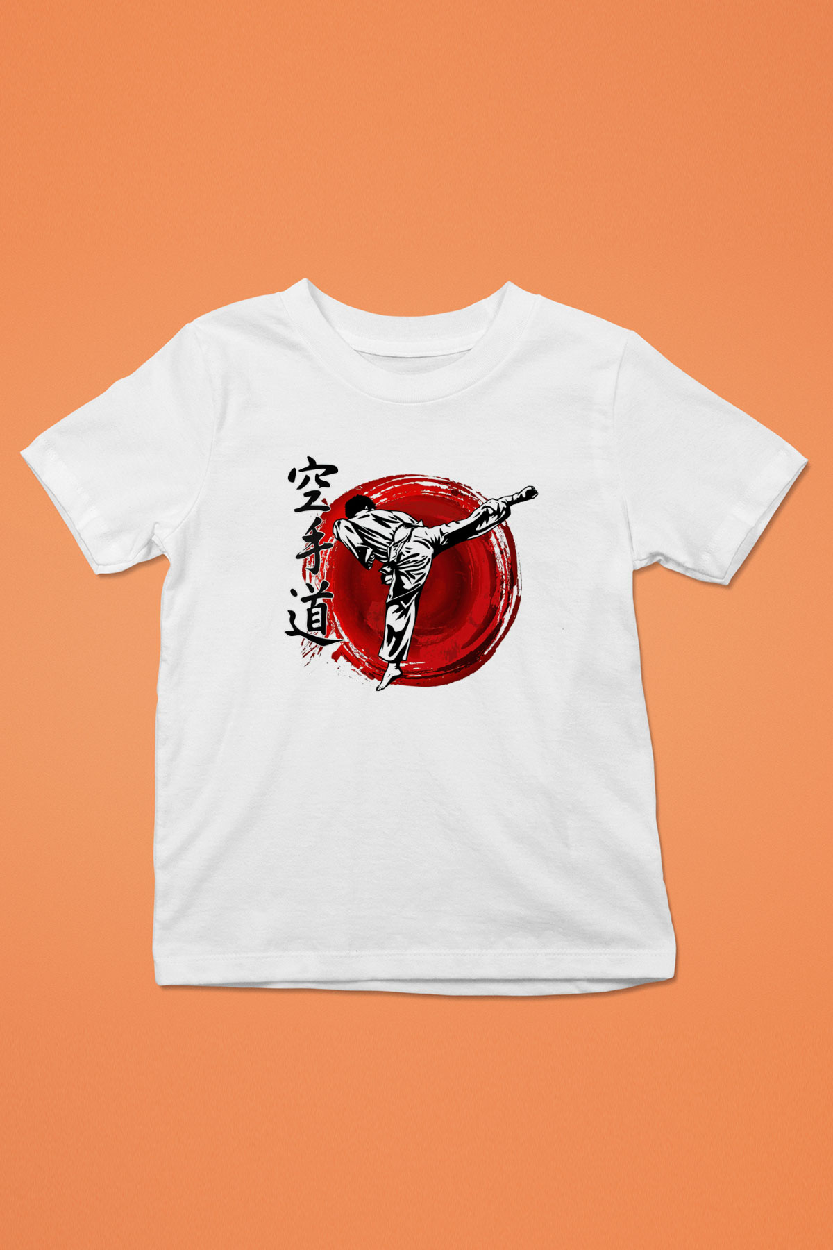 Karate Beyaz Unisex Çocuk Tişört