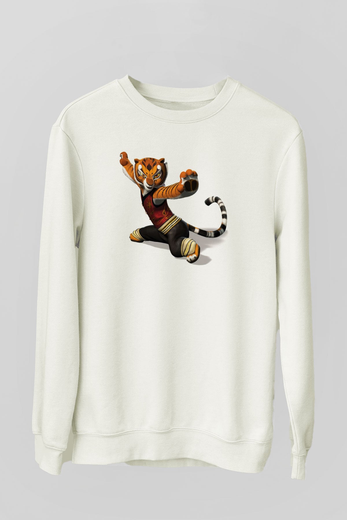 Karate Beyaz Unisex Sweatshirt