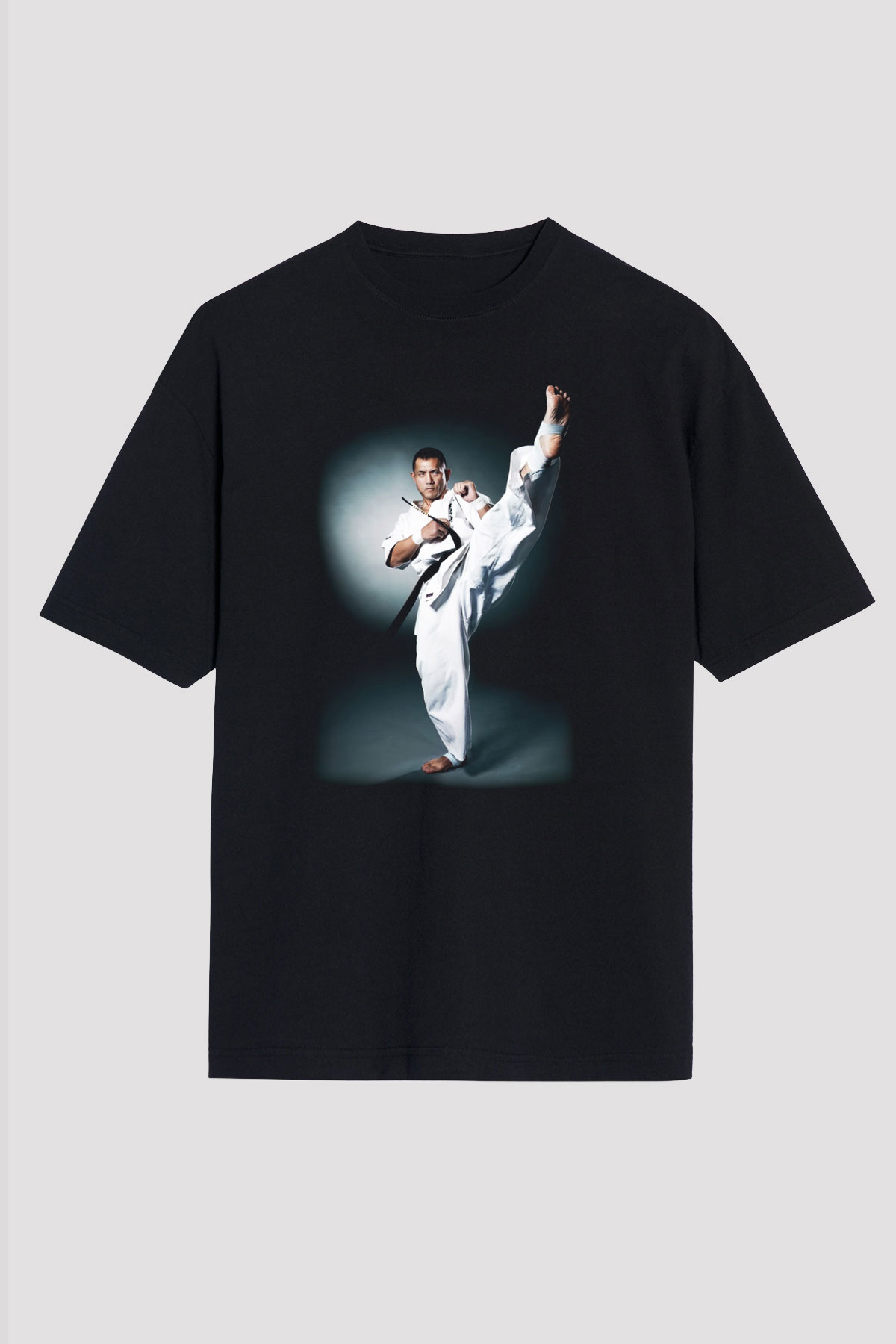 Karate Siyah Unisex Oversize Tişört T-Shirt