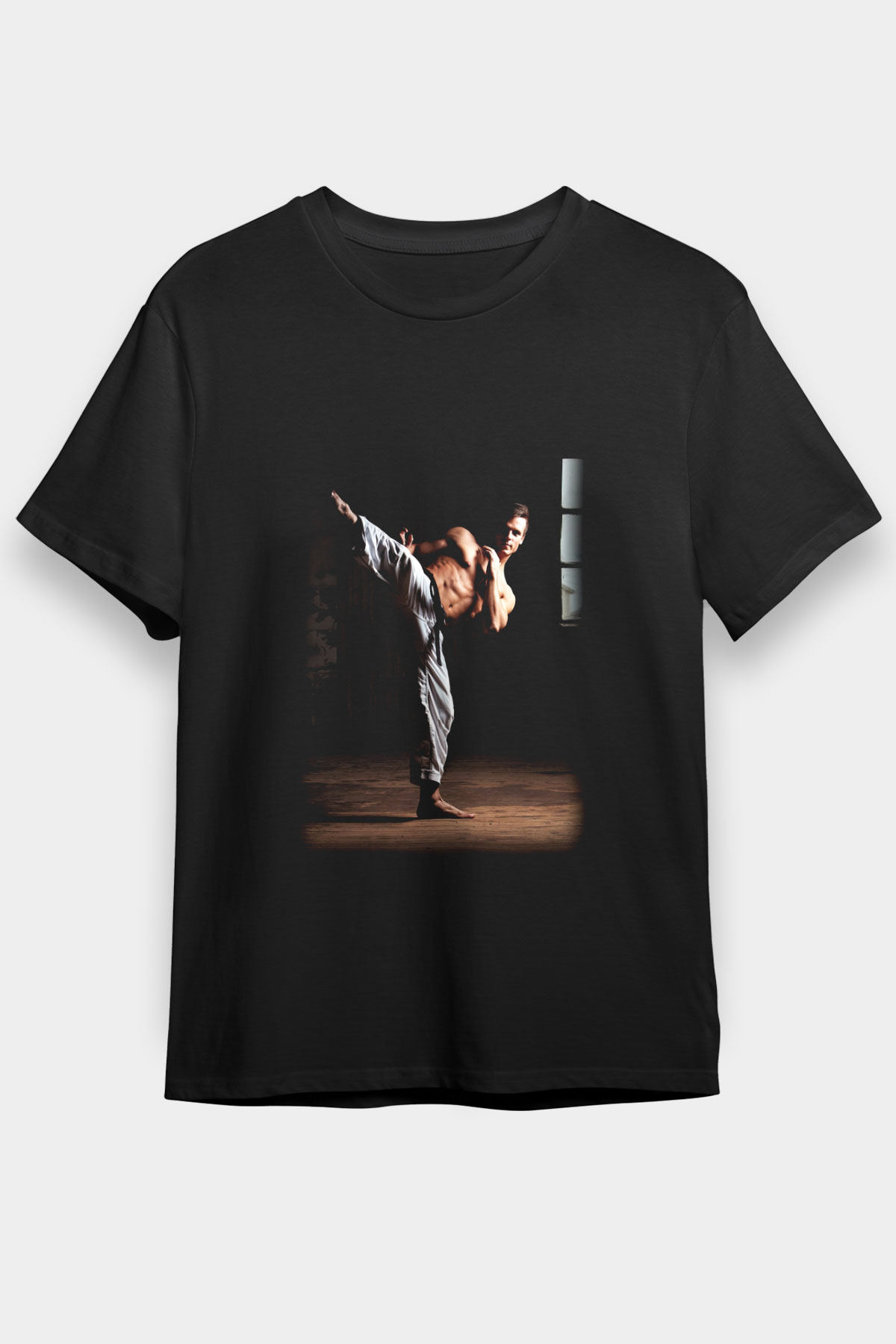Karate Siyah Unisex Tişört T-Shirt - TişörtFabrikası