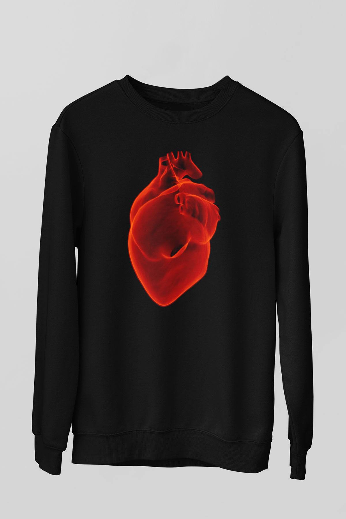 Kardiyolog Siyah Unisex Sweatshirt