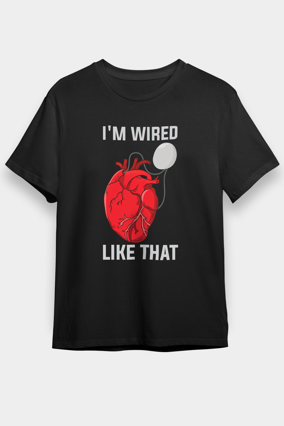 Kardiyolog Siyah Unisex Tişört T-Shirt - TişörtFabrikası