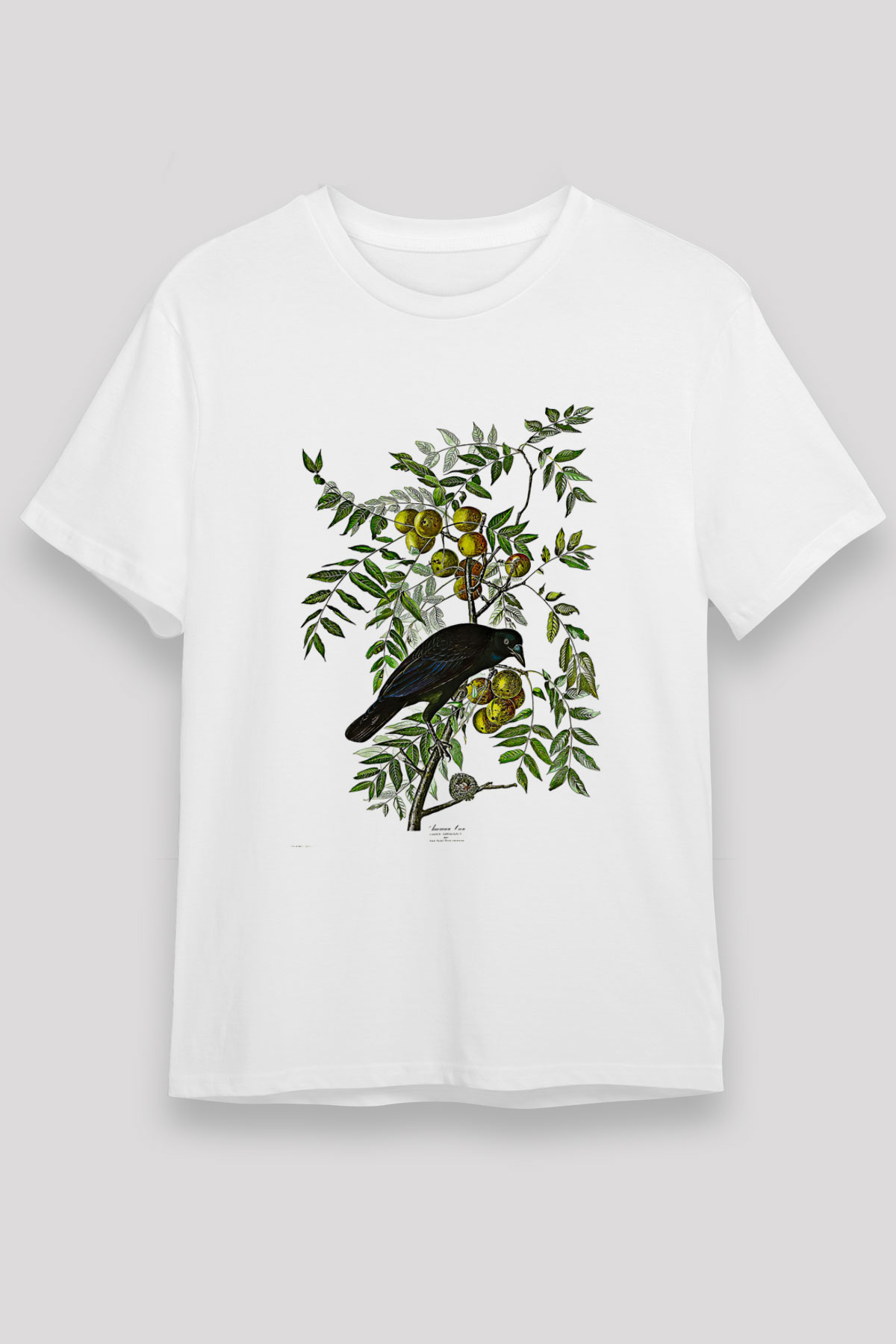 Karga Unisex Baskılı Beyaz Tişört - Tshirt