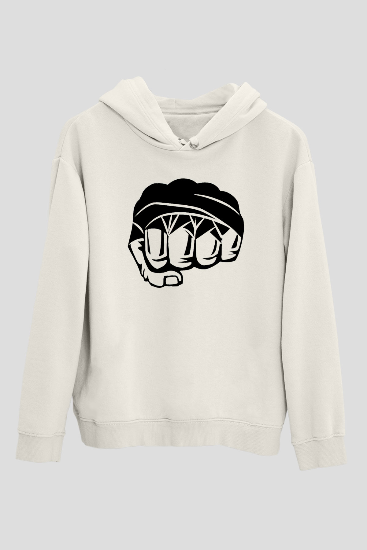 Karma dövüş sanatları Beyaz Unisex Hoodie