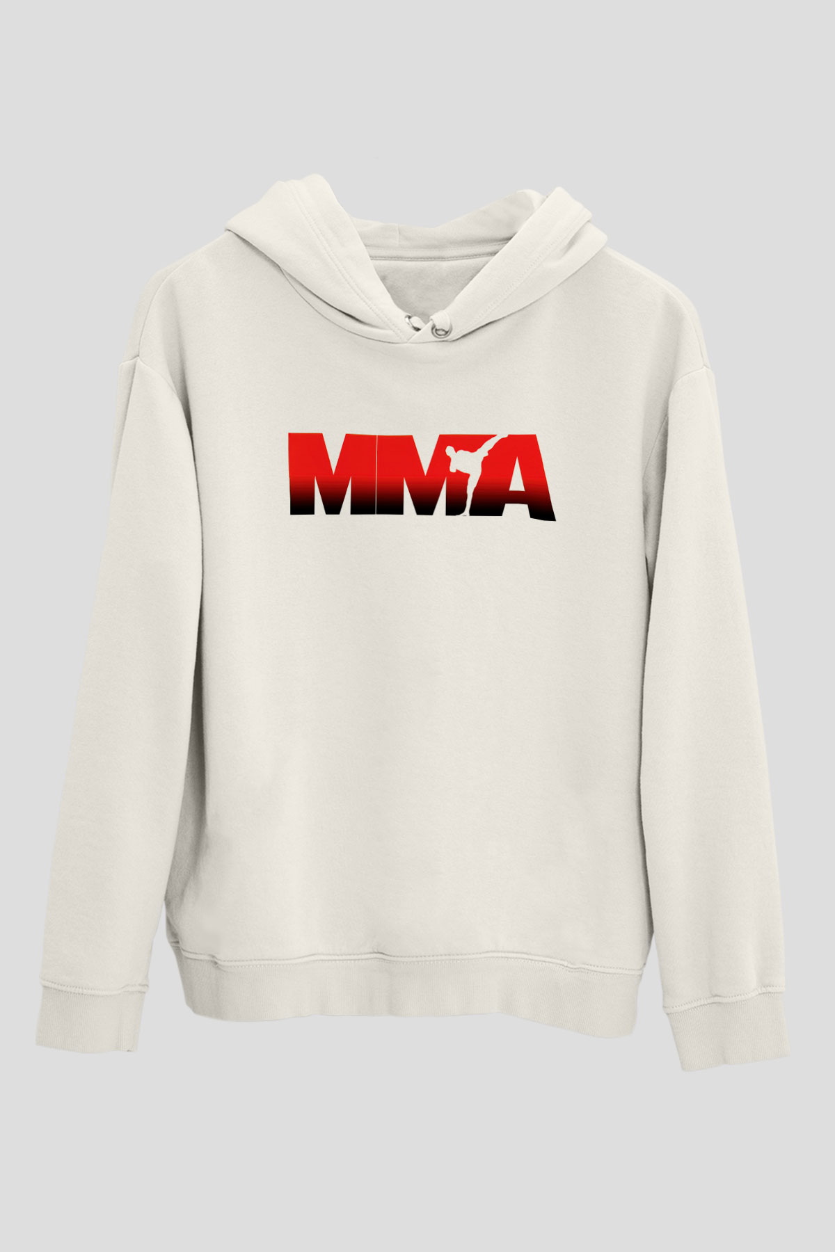 Karma dövüş sanatları Beyaz Unisex Kapüşonlu Sweatshirt