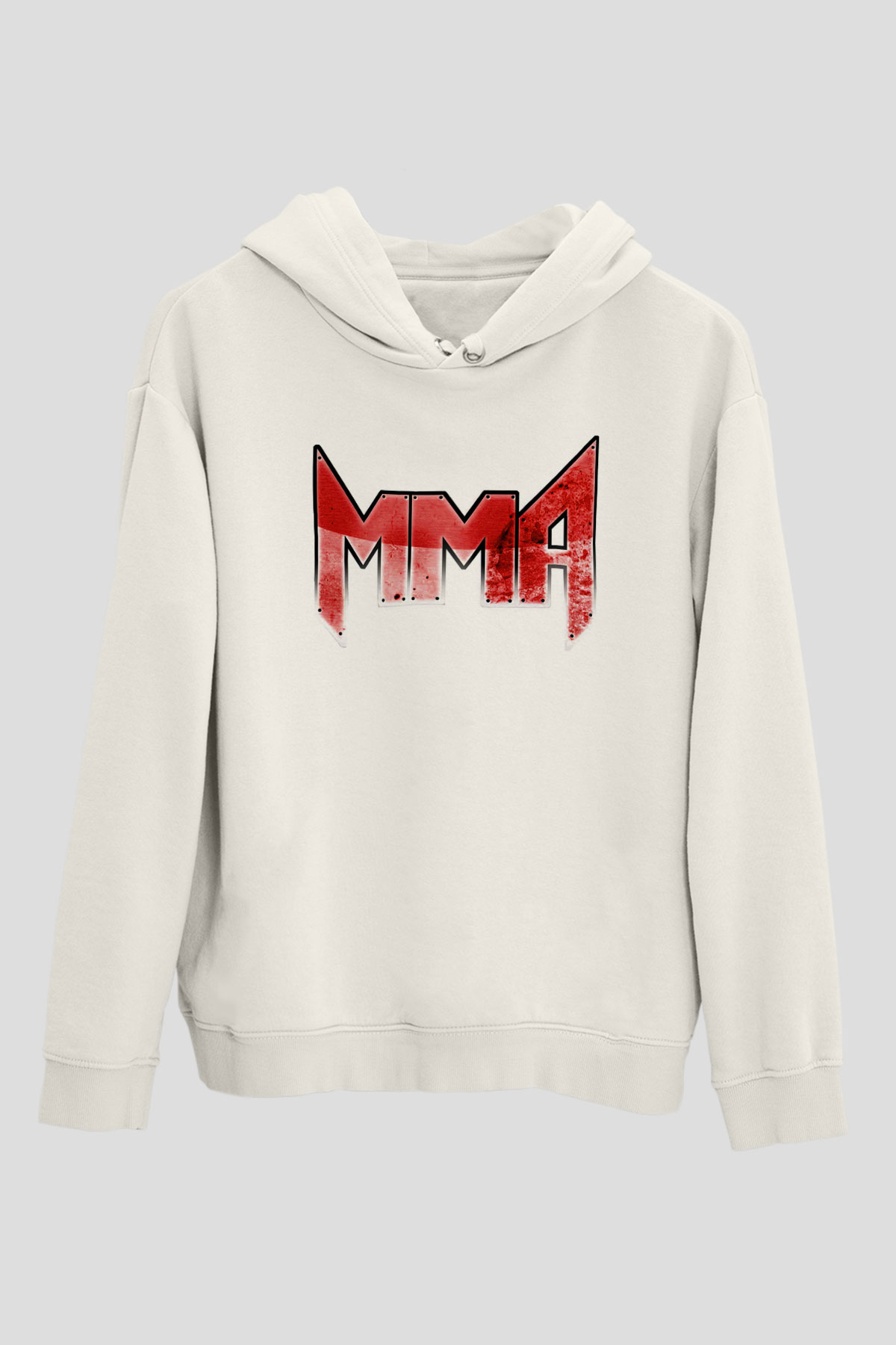 Karma dövüş sanatları Beyaz Unisex Kapüşonlu Sweatshirt