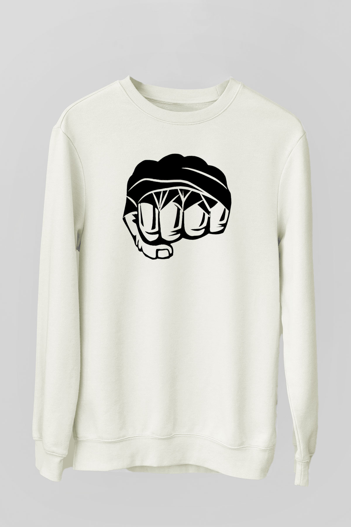 Karma dövüş sanatları Beyaz Unisex Sweatshirt