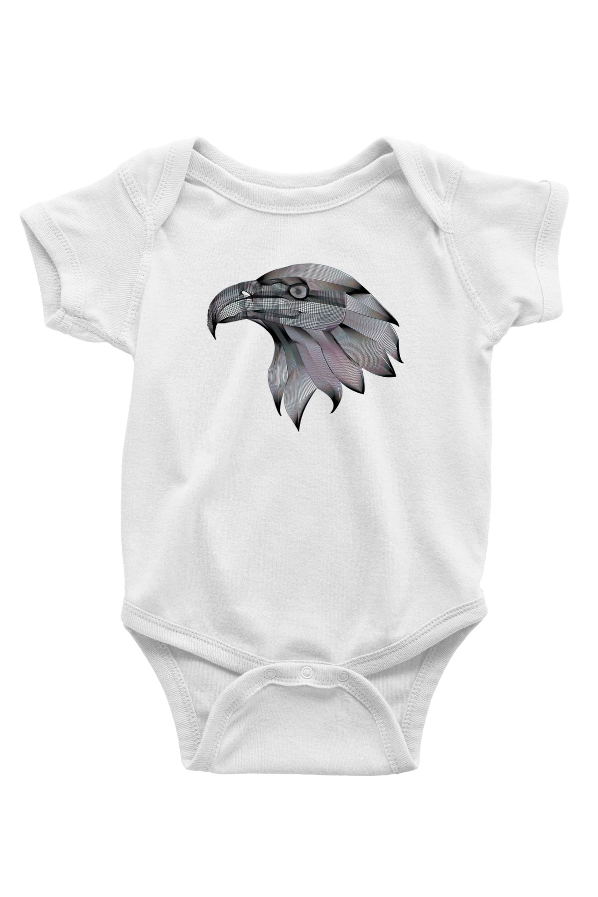 Kartal Beyaz Bebek Body - Zıbın