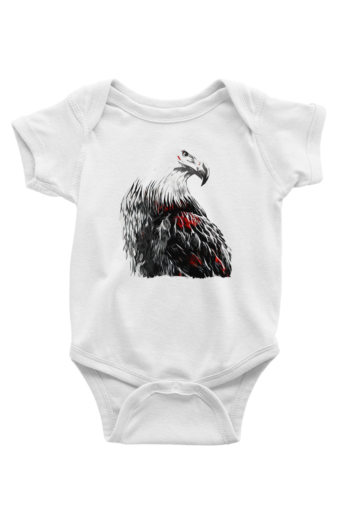 Kartal Beyaz Bebek Body - Zıbın