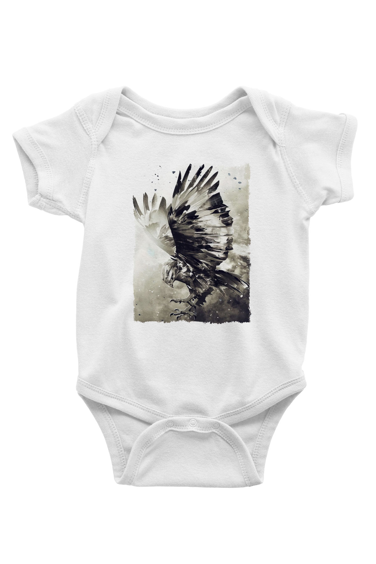 Kartal Beyaz Bebek Body - Zıbın