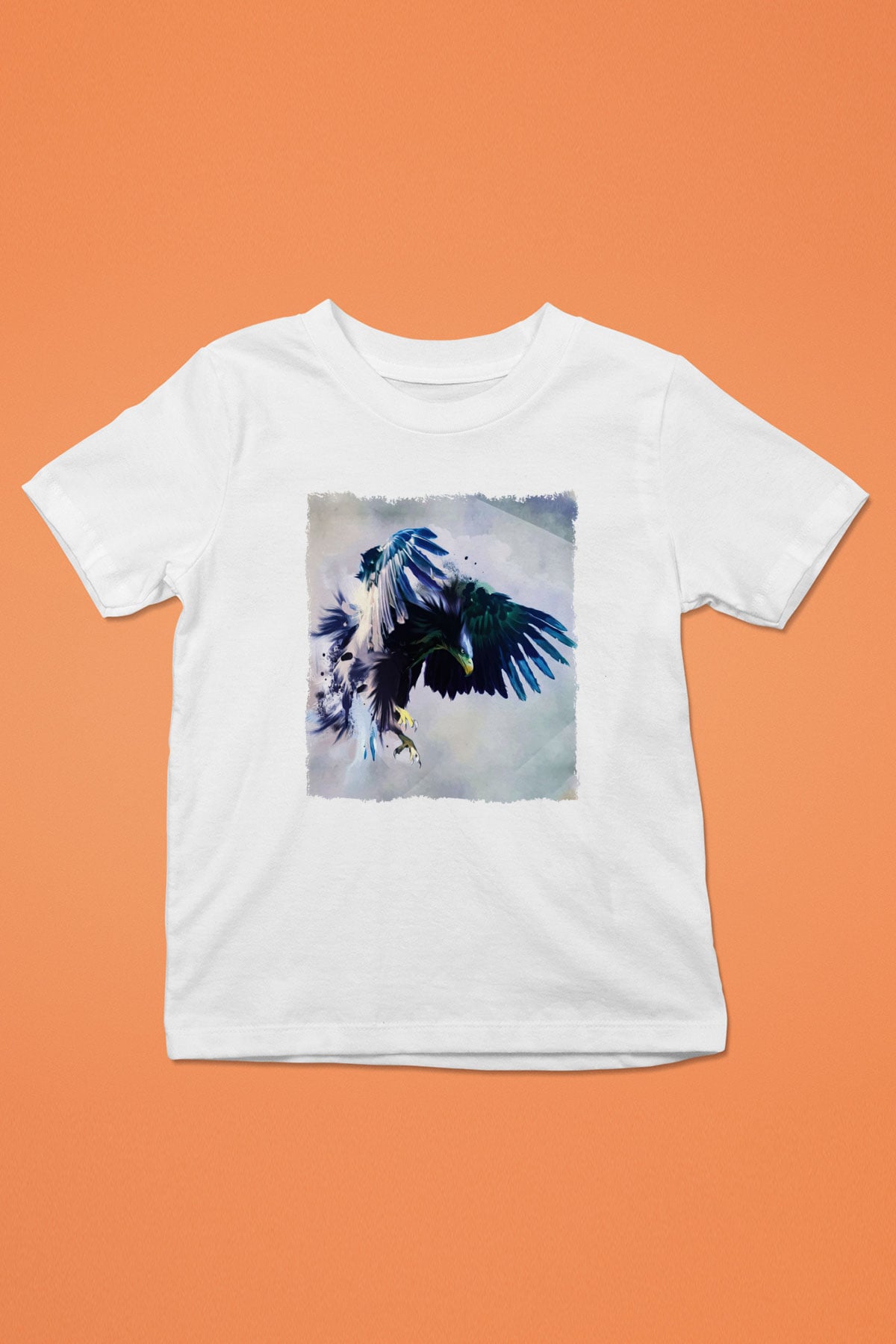 Kartal Beyaz Unisex Çocuk Tişört