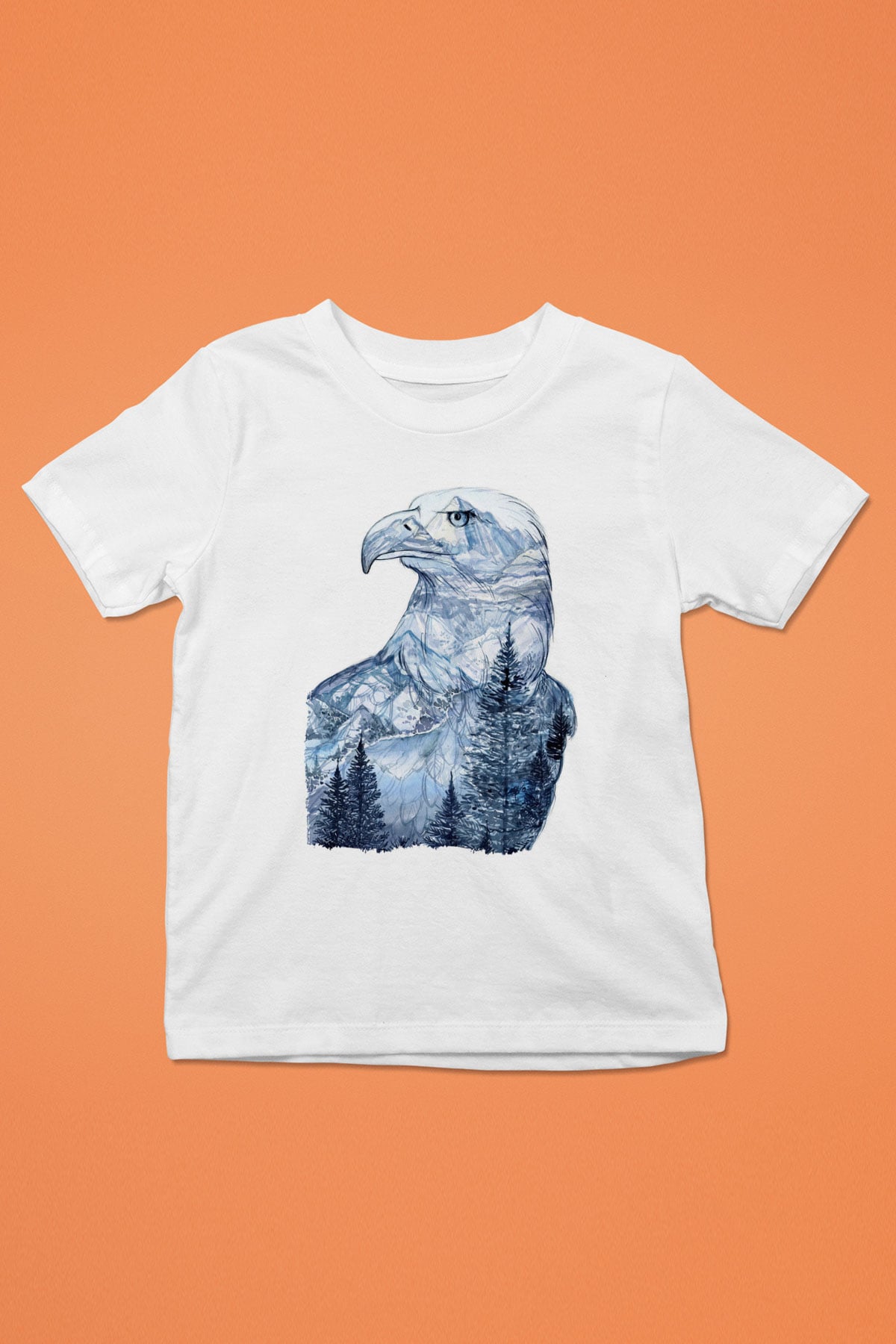 Kartal Beyaz Unisex Çocuk Tişört