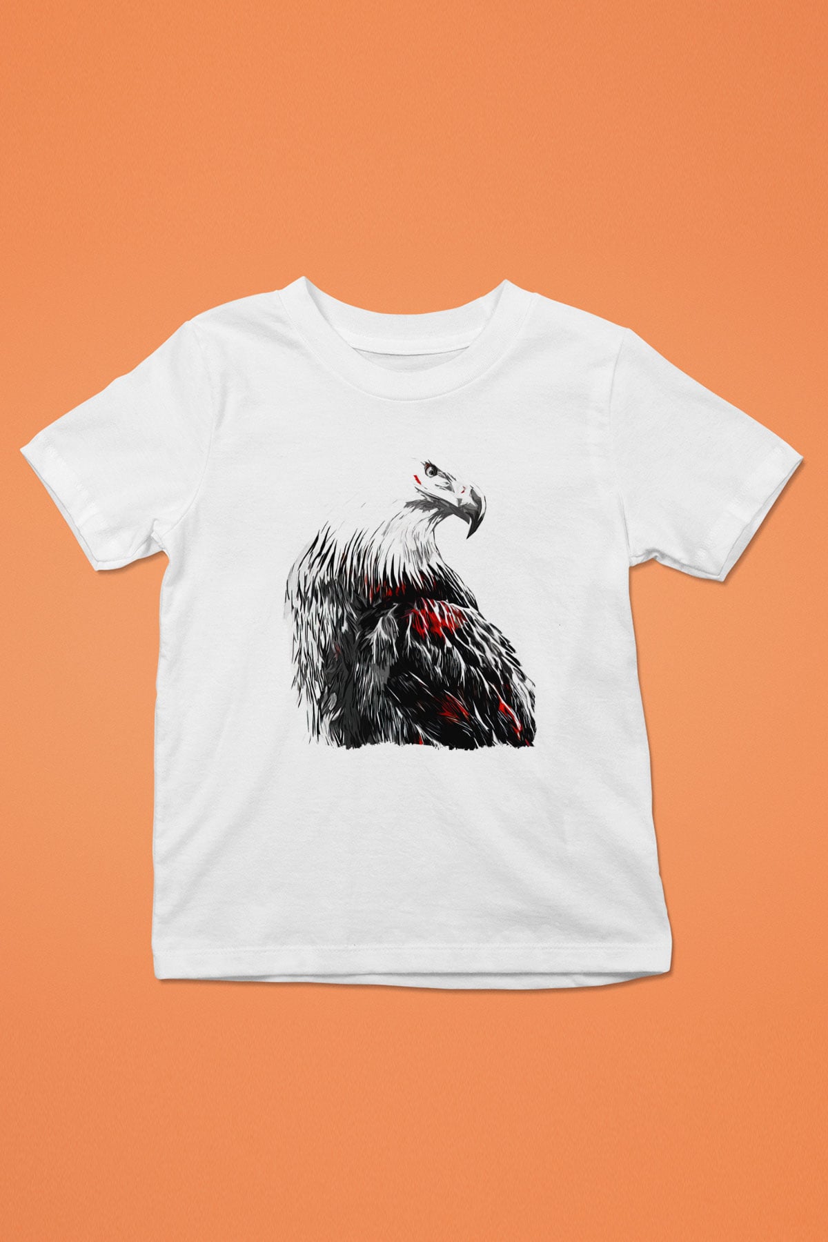 Kartal Beyaz Unisex Çocuk Tişört