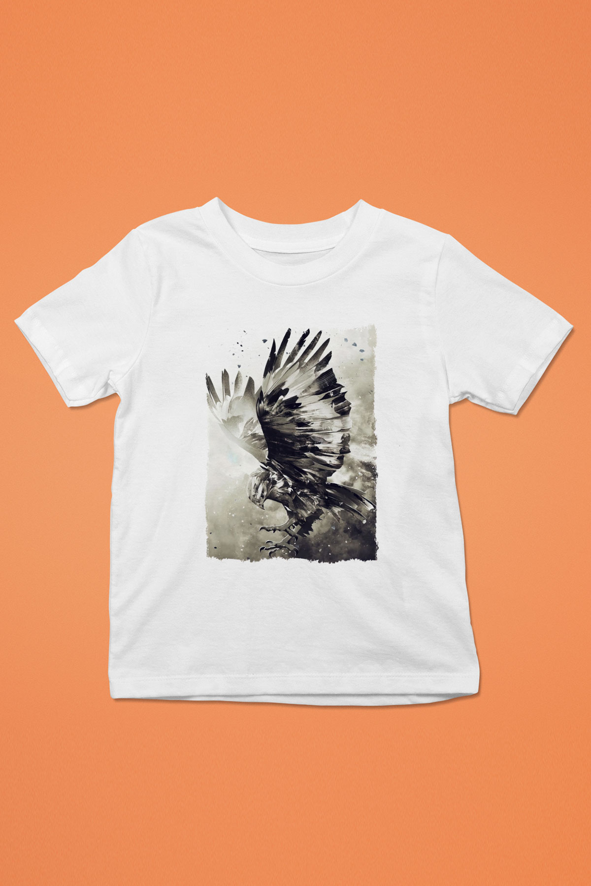 Kartal Beyaz Unisex Çocuk Tişört