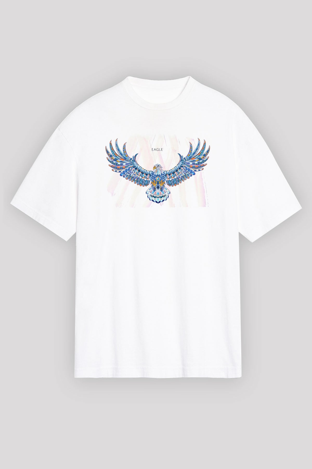 Kartal Beyaz Unisex Tişört T-Shirt - TişörtFabrikası