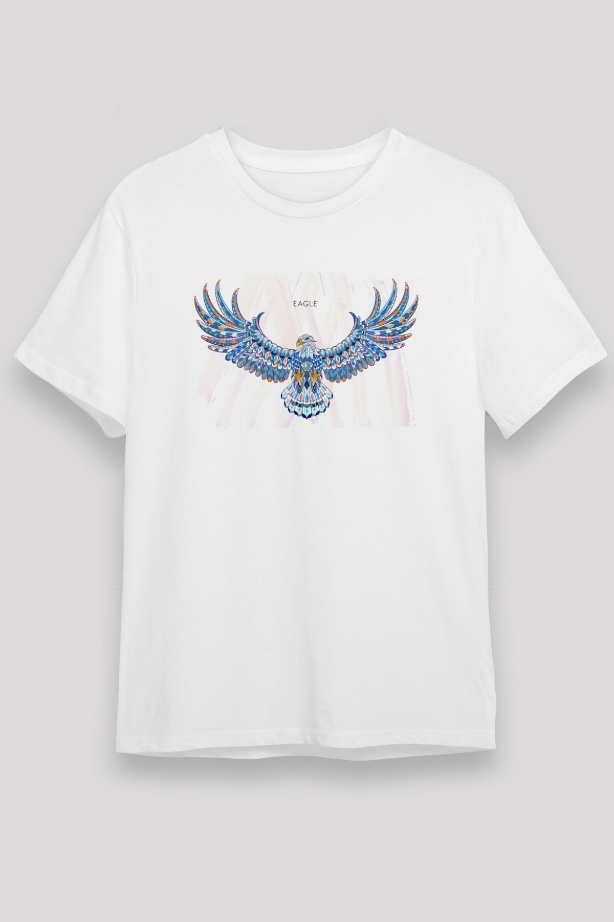 Kartal Beyaz Unisex Tişört T-Shirt - TişörtFabrikası