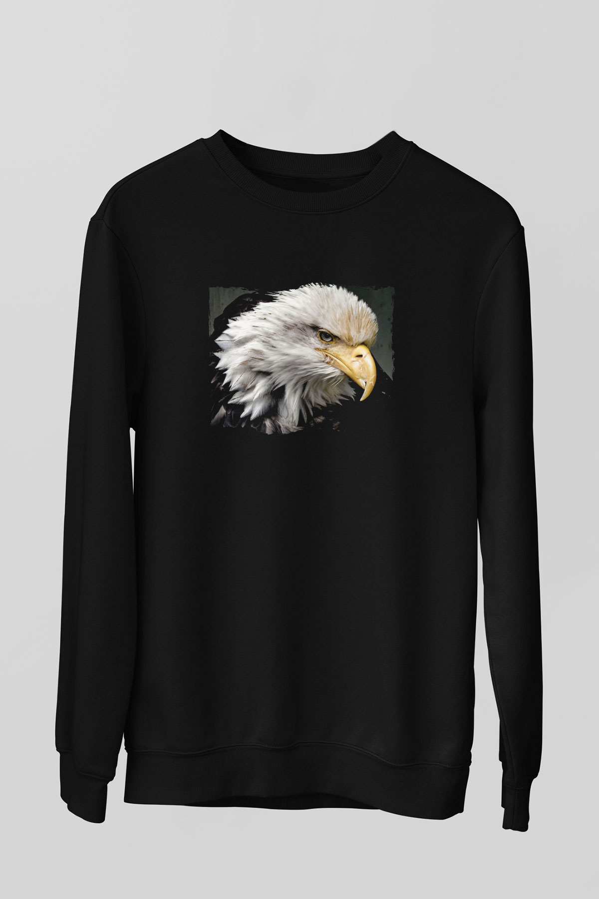 Kartal Siyah Unisex Sweatshirt
