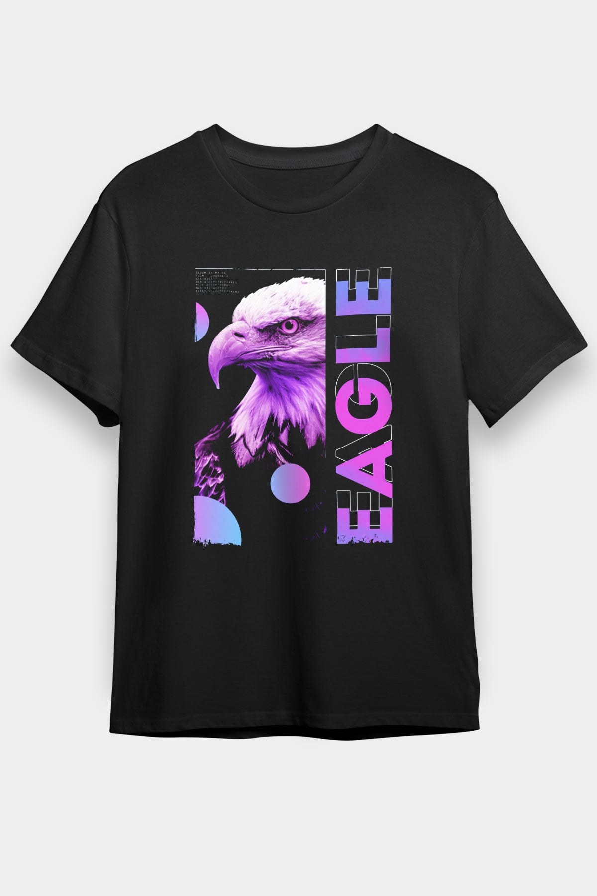 Kartal Siyah Unisex Tişört T-Shirt - TişörtFabrikası