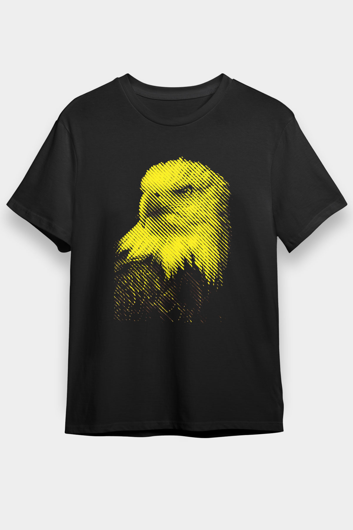 Kartal Siyah Unisex Tişört T-Shirt - TişörtFabrikası