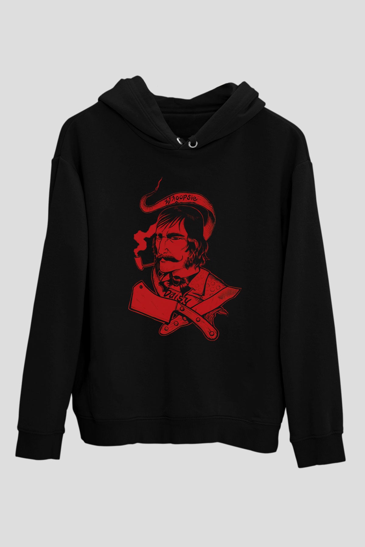 Kasap Siyah Unisex Kapüşonlu Sweatshirt