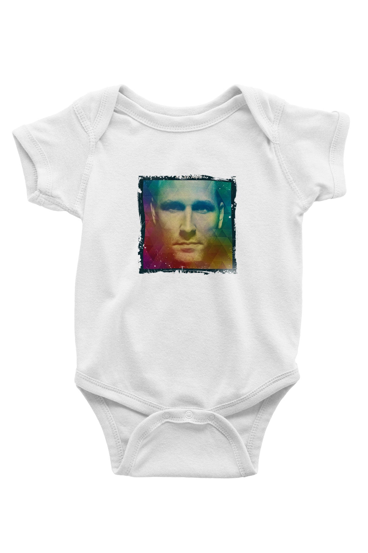 Kaskade Baskılı Beyaz Bebek Body - Zıbın