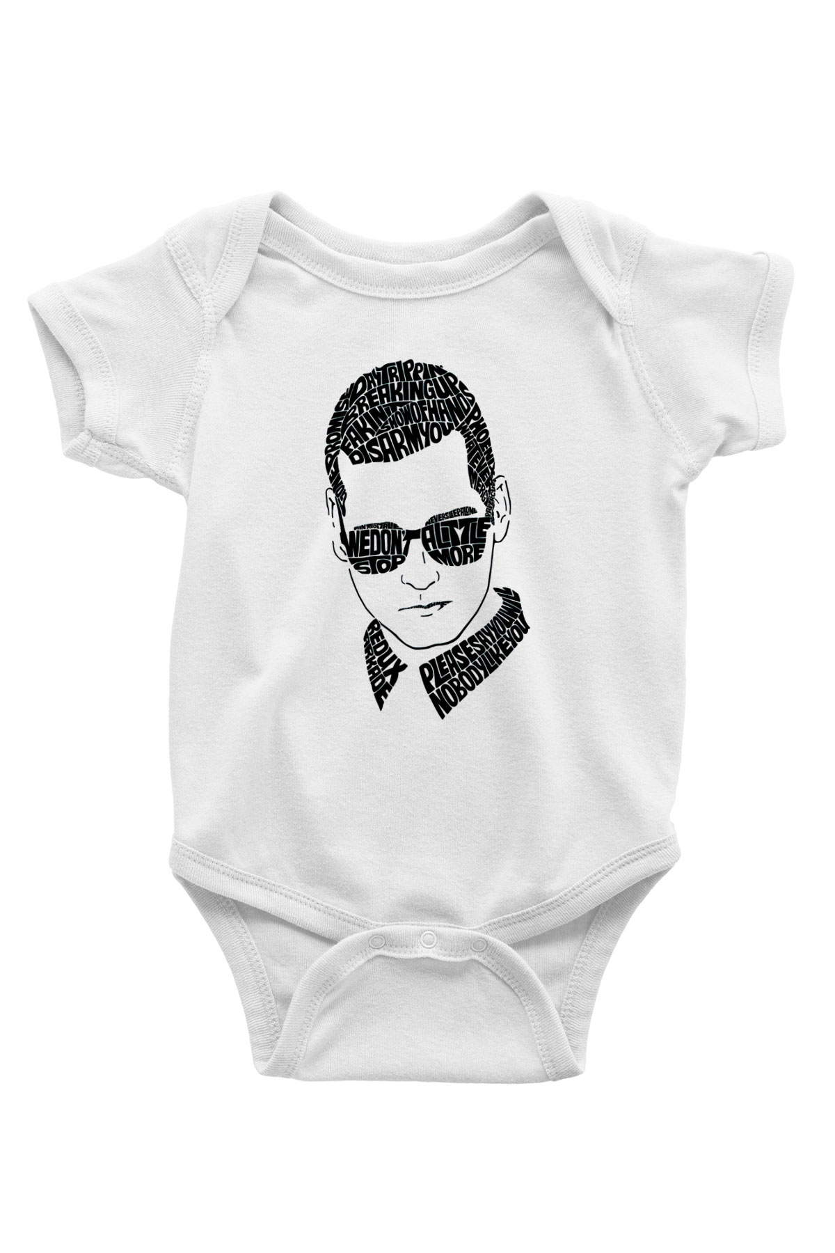 Kaskade Beyaz Bebek Body - Zıbın