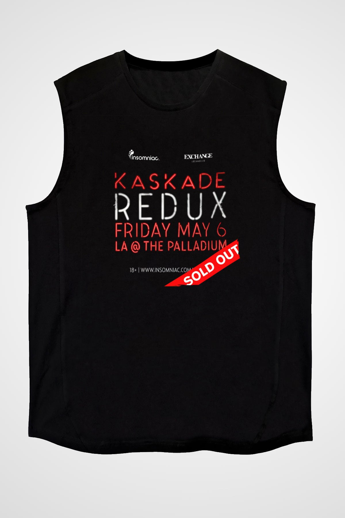 Kaskade Siyah Unisex Kolsuz Tişört