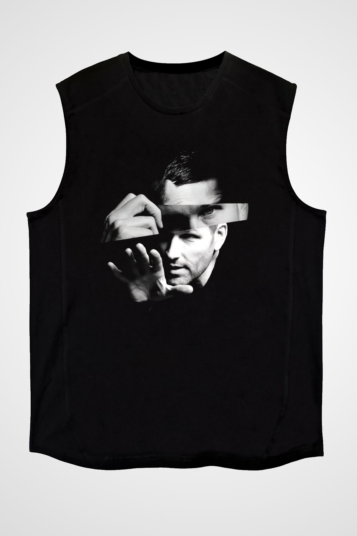 Kaskade Siyah Unisex Kolsuz Tişört